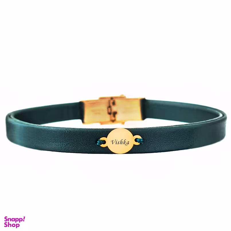 دستبند طلا 18 عیار زنانه لیردا مدل اسم ویشکا Bgh508