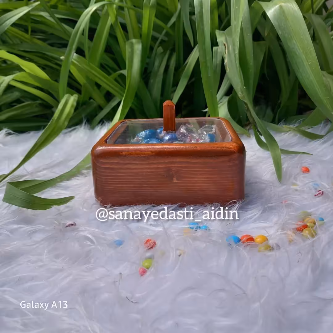 شکلات خوری، آجیل خوری، ظرف سرو و پذیرایی، قابل شستشو، درست شده از چوب روسی(نرداد)، بسیار مقاوم