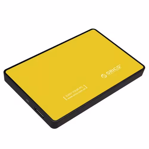 باکس هارد اینترنال به اکسترنال اوریکو (زرد) Orico 2.5 inch USB3.0 Hard Drive Enclosure 2588US3