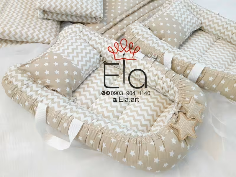 ست 4 تکه elaart رنگ کرم زیگ زاگ