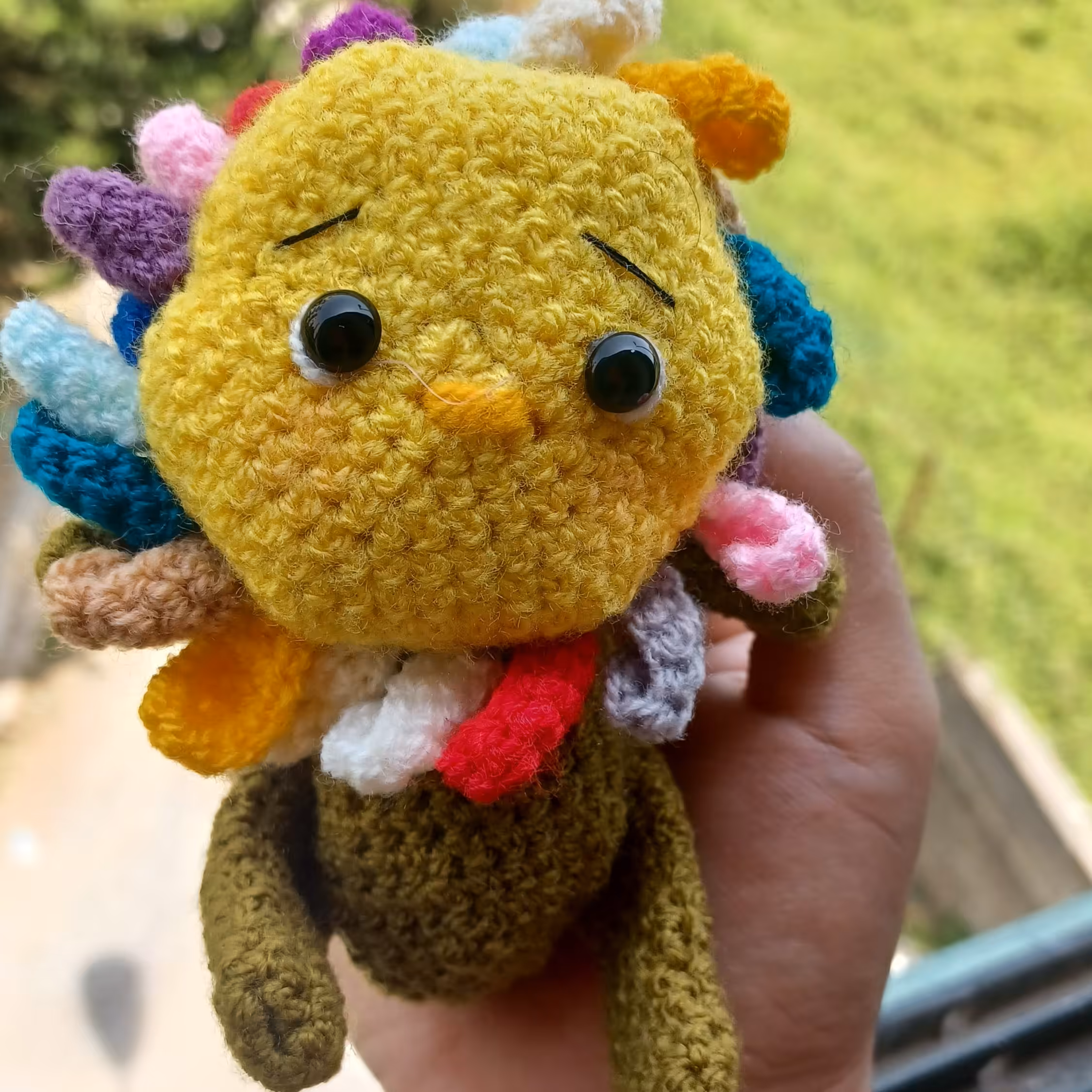 جاسویچی گل همیشه نگران بافتنی بافلند