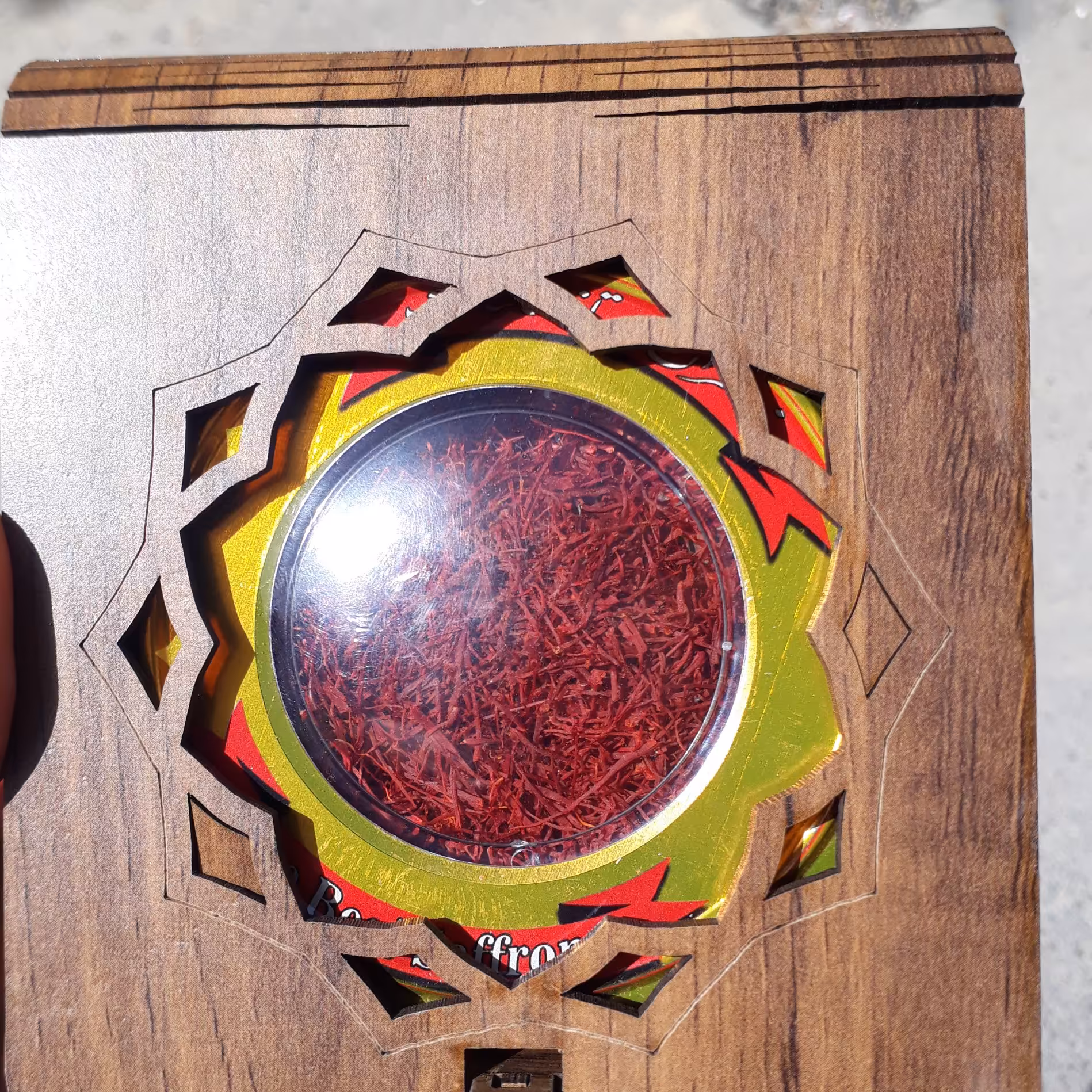 پک چوبی زعفران یک مثقالی ممتاز قائنات 