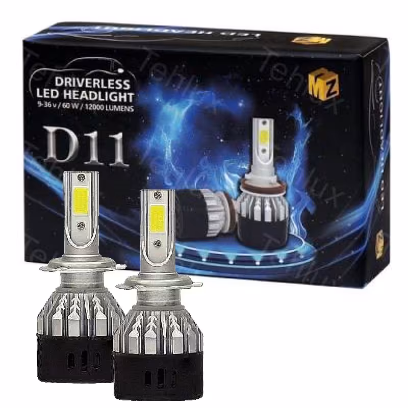 هدلایت دو طرفه ام زد ام مدل D11 پایه H7 با یکسال گارانتی