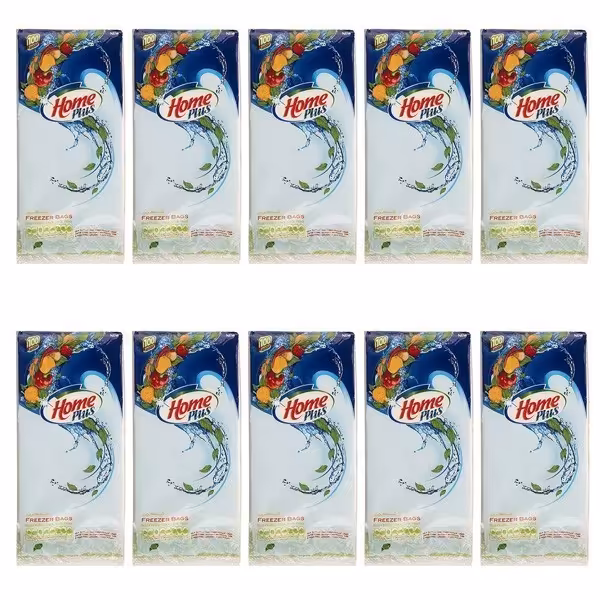 کیسه فریزر هوم پلاس مدل original بسته 10 عددی | فروشگاه اینترنتی تاتا کالا
