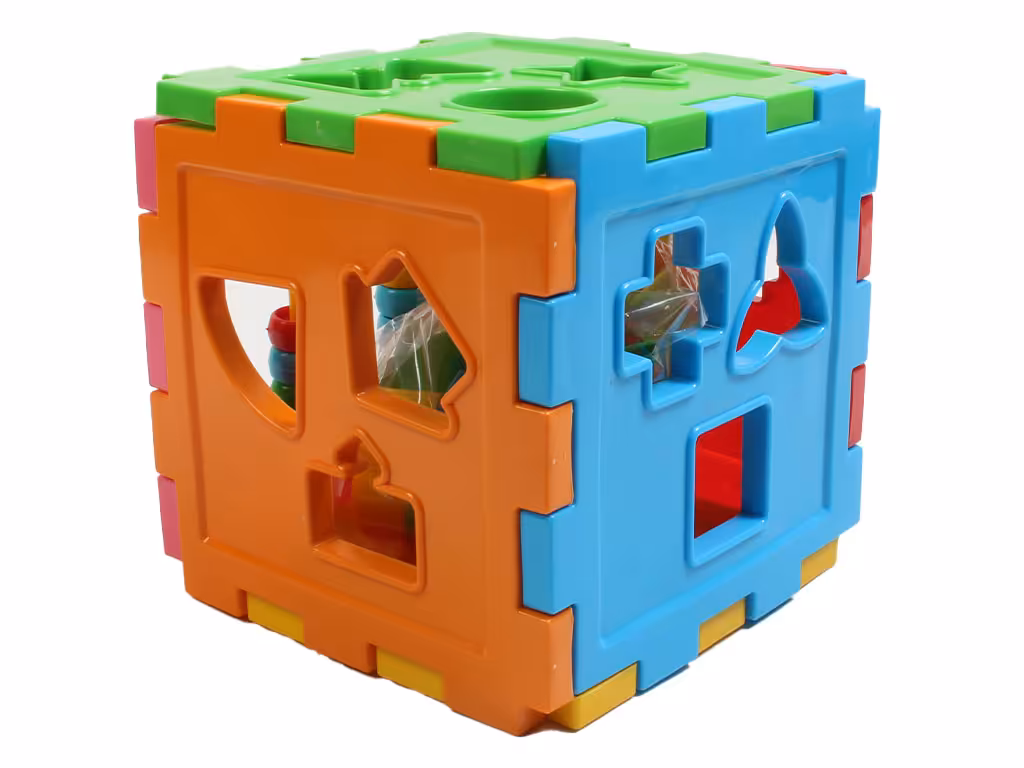 اسباب بازی مکعب هوش اشکال به همراه چرتکه