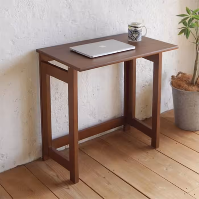 میز تحریر تاشوی ابرا (کم جا) - ملامینه - رنگ مشکی - سری 1401