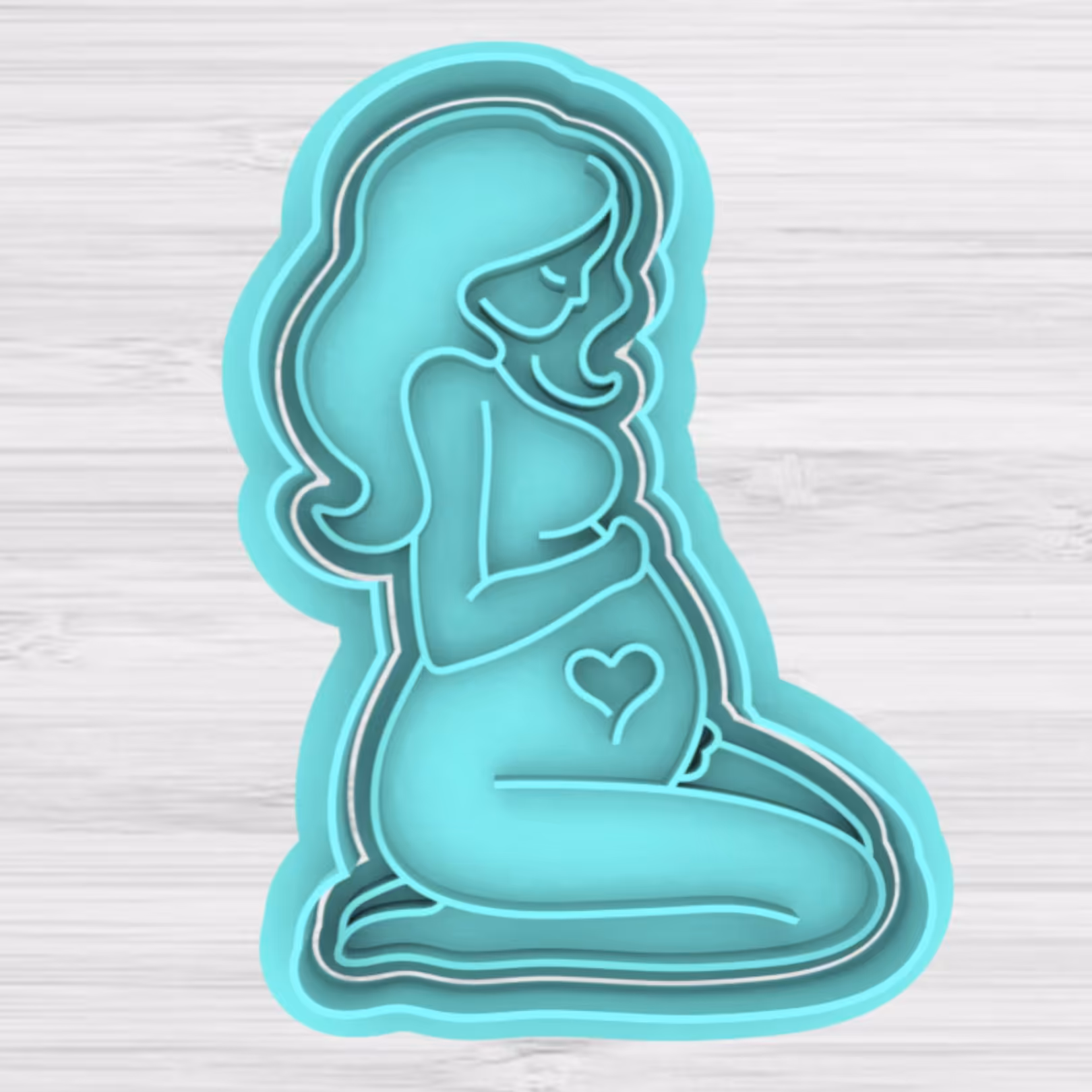 قالب شیرینی و کوکی بارداری، 8 سانت مناسب برای کوکی و فوندانت، مهر و کاتر