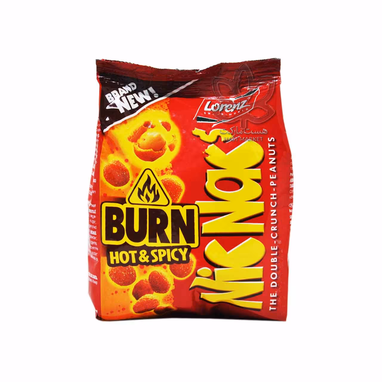 بادام زمینی روکش دار دبل کرانچ تند 110 گرم نیک ناکز - nic nac&#039;s