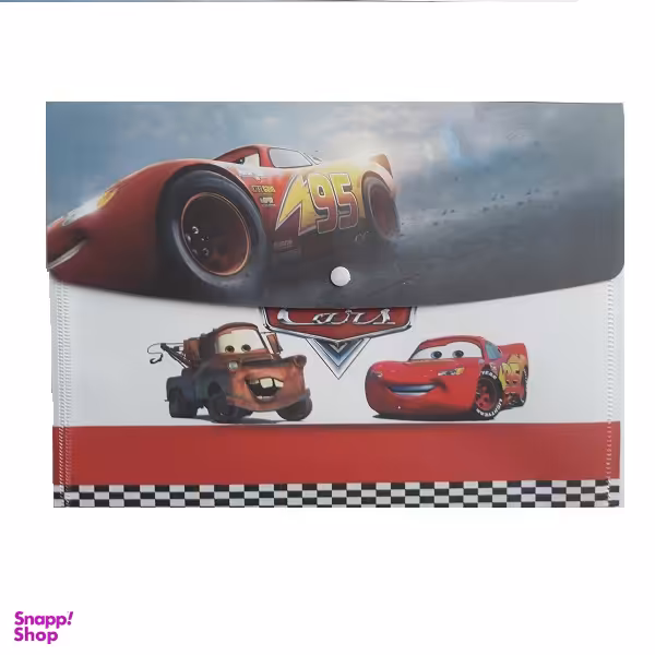 پوشه دکمه دار A4 شمیز طرح ماشین ها