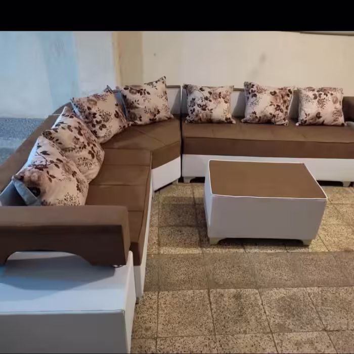 مبل ال دسته دوبل ژینو راحتی 