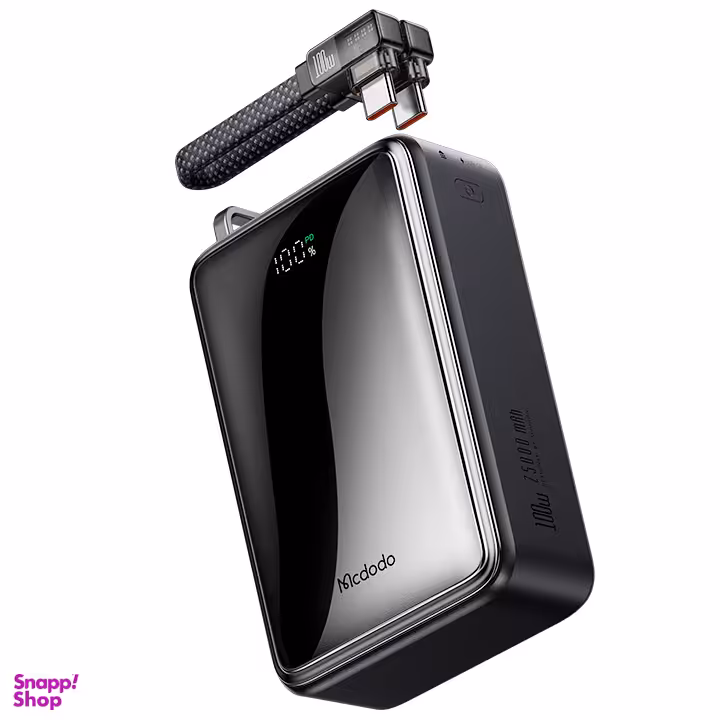 پاوربانک 100 وات مک دودو مدل Ultra Mini ظرفیت 25000 میلی آمپر ساعت