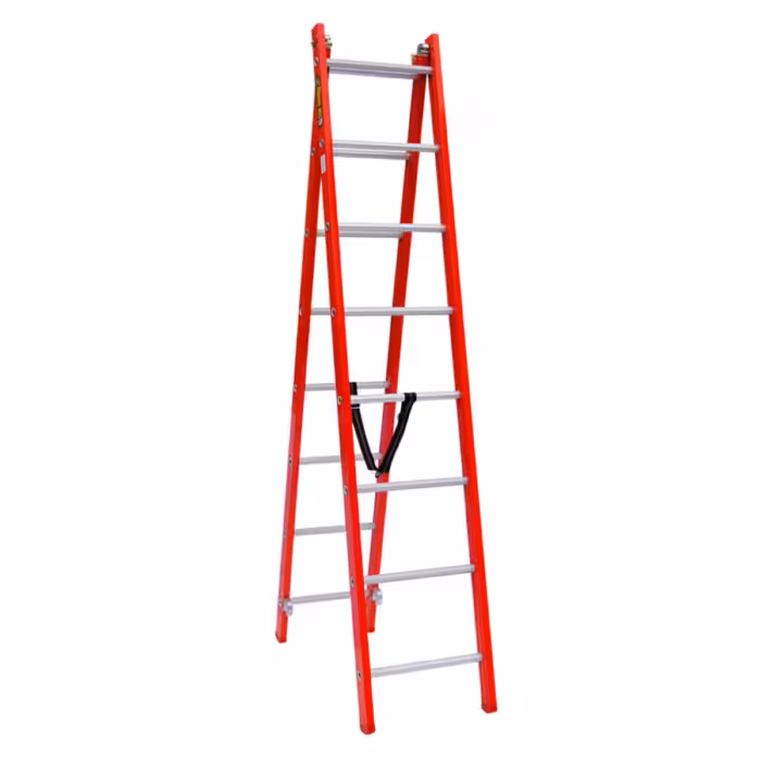 نردبان الومینیم مخابراتی 4متری 16پله(ارسال با باربری و به صورت پسکرایه میباشد)