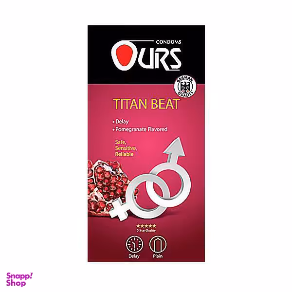 کاندوم ساده اورز (Ours) مدل Titan Beat بسته 12 عددی