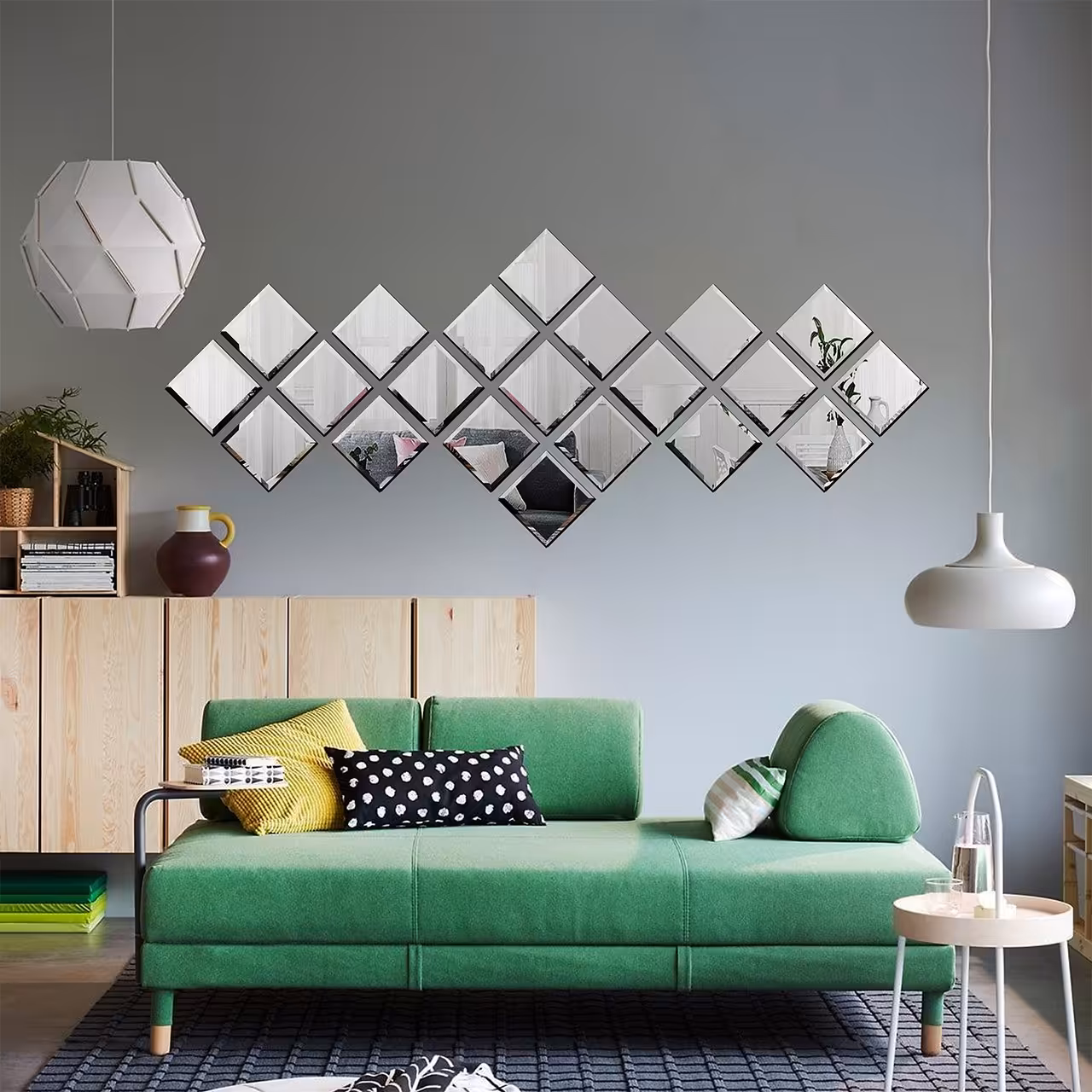 آینه تجسم مدل پازلی فیروزه03(ارسال با باربری-پس کرایه)