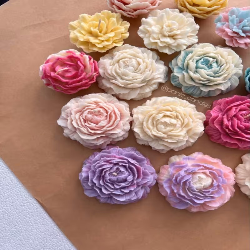 شمع گل الاله در رنگ ها وعطرهای مختلف   