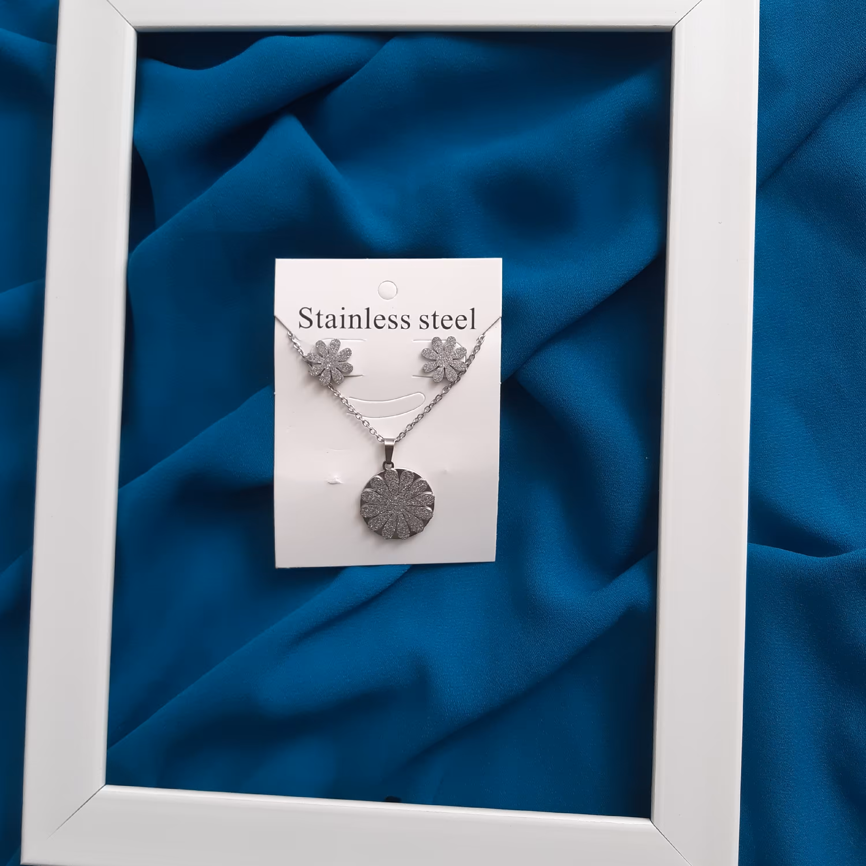 نیمست استیل نقره ای شنی بابونه