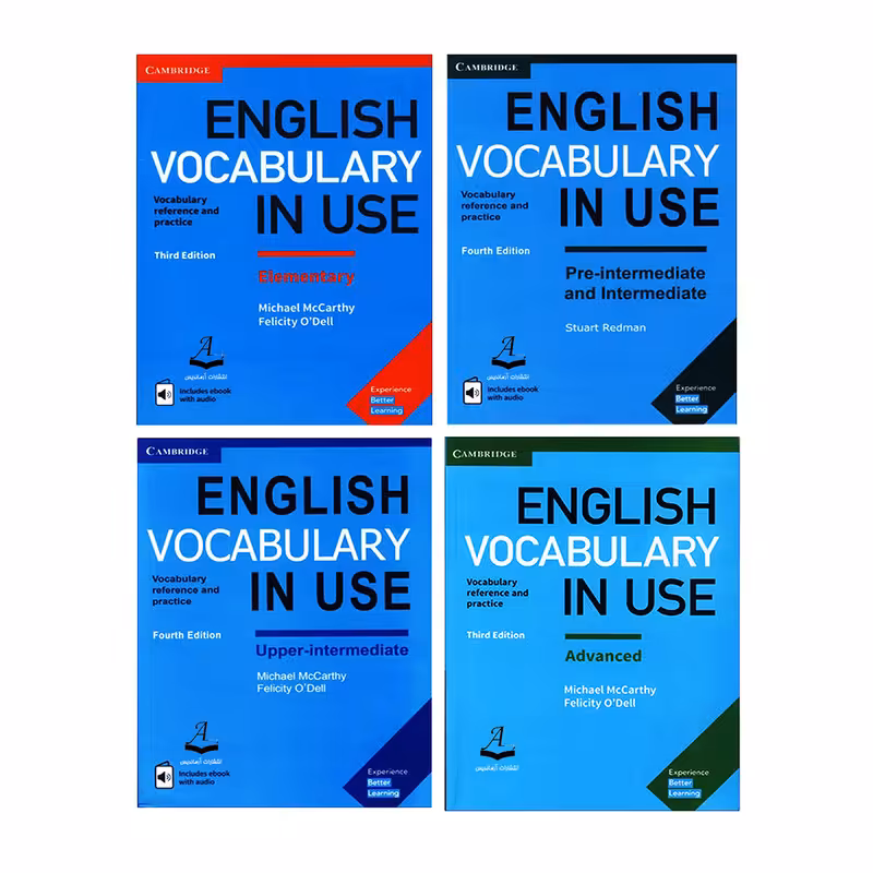 کتاب English Vocabulary in Use اثر Michael McCarthy And Felicity ODell انتشارات آرماندیس چهارجلدی