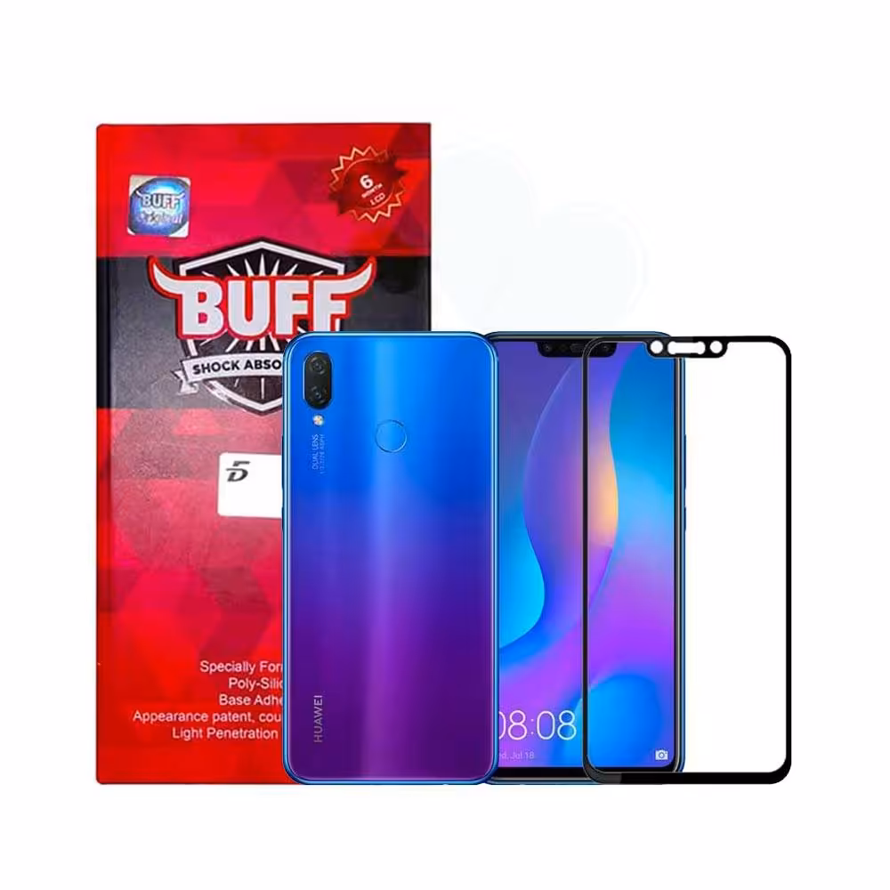 محافظ صفحه شیشه ای بوف 5D گوشی هواوی Nova 3i / P Smart Plus