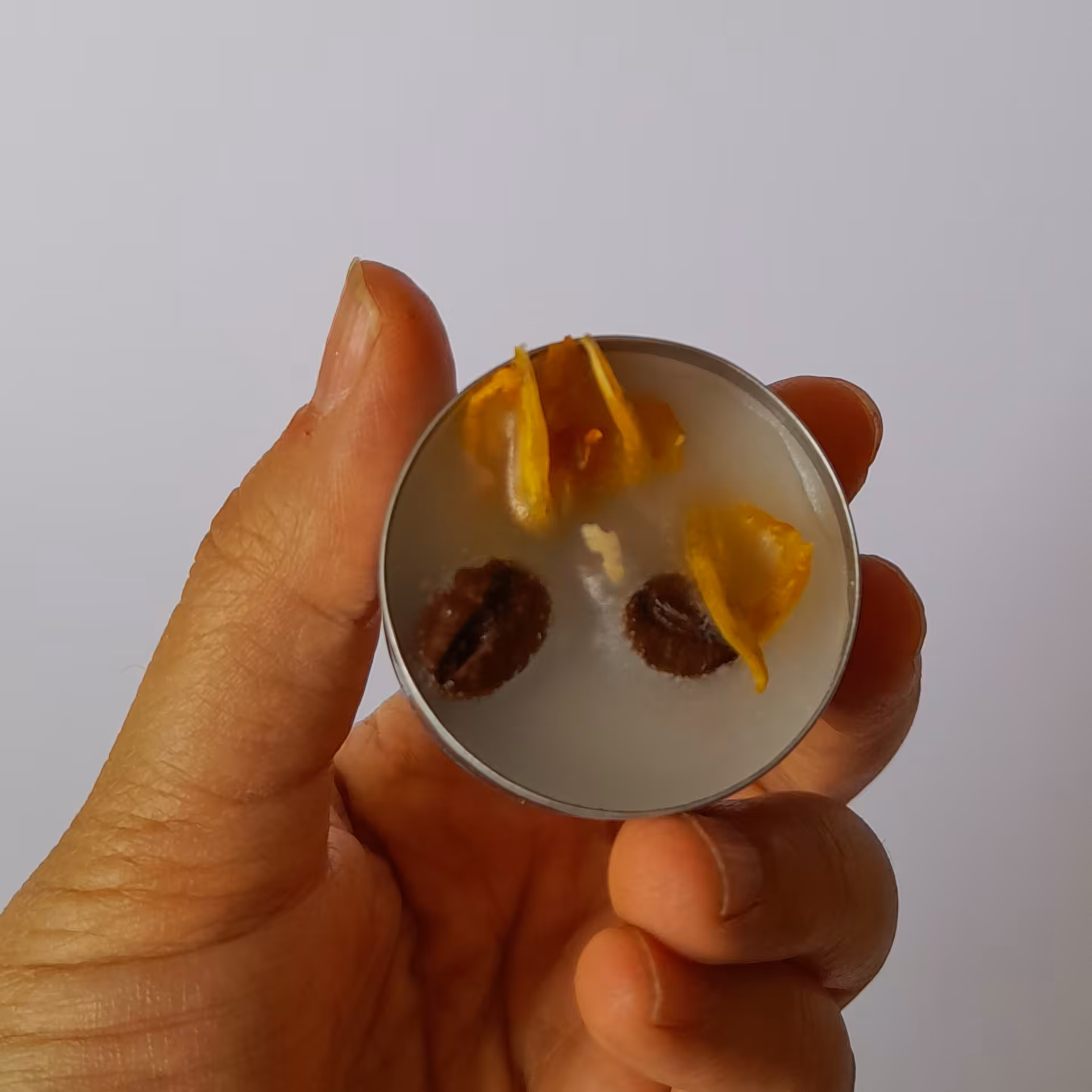 شمع دستساز وارمر معطر 40 عددی گالری زیبا(تزیین شده با قهوه و گل خشک)