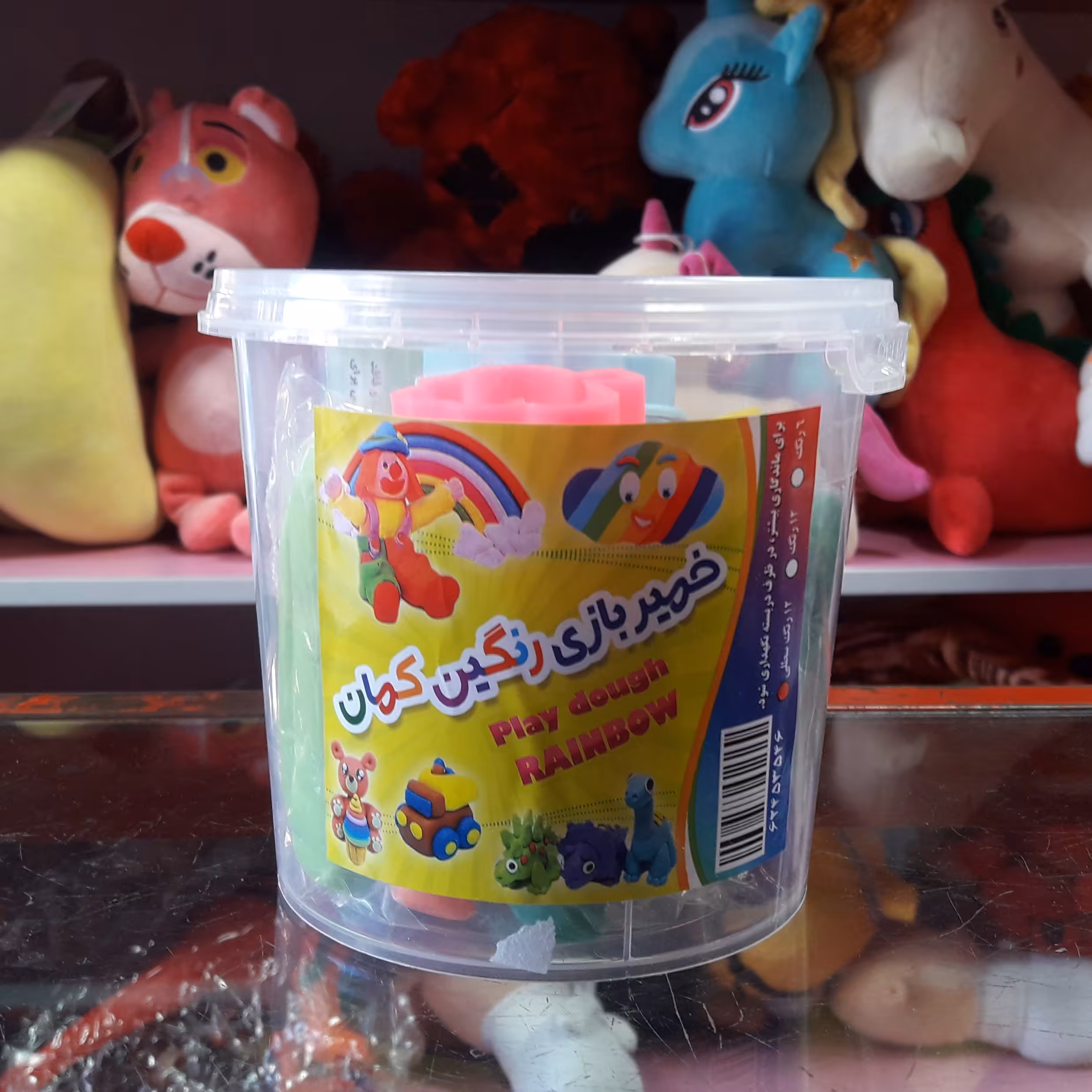 خمیر بازی 12 رنگه سطلی