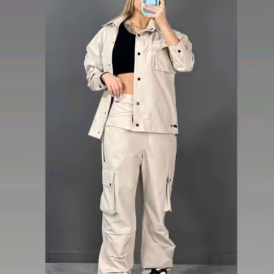 ست مانتو شلوار کارگوآلفا