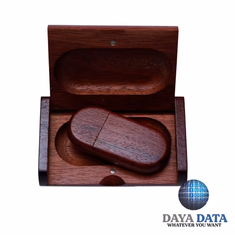 فلش مموری  دایا دیتا  ست  لوکس  چوبی مدل WO1000-9  ظرفیت32GB -USB3 رنگ شرابی