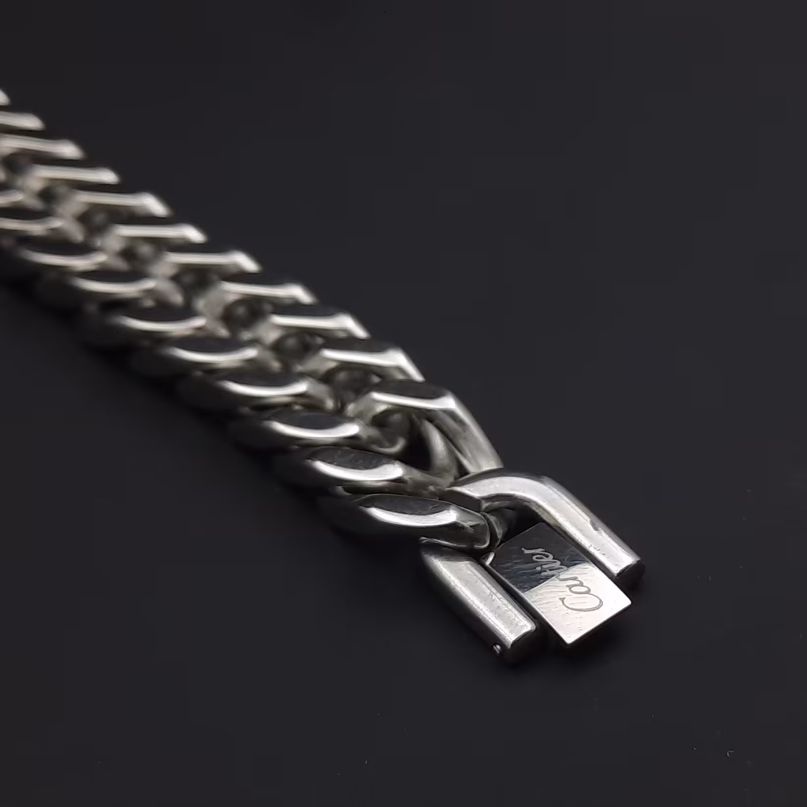 دستبند استیل کارتیر دوبل رنگ ثابت 12 میل 