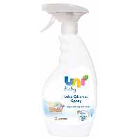 اسپری پاک کننده لباس بچه یونی uni baby spray حجم 500 میلی لیتر