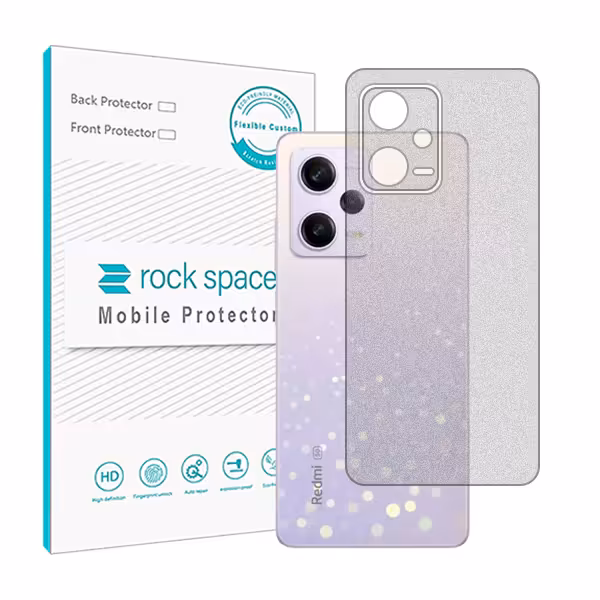 گلس محافظ پشت گوشی شیائومی Redmi Note 12 Pro مدل نانو هیدروژل مات برند راک اسپیس کد 24085S