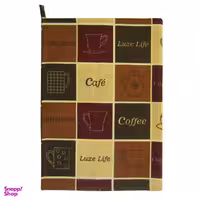 دستمال نظافت هوم اند لایف مدل آتریسا طرح ماگ و قوری