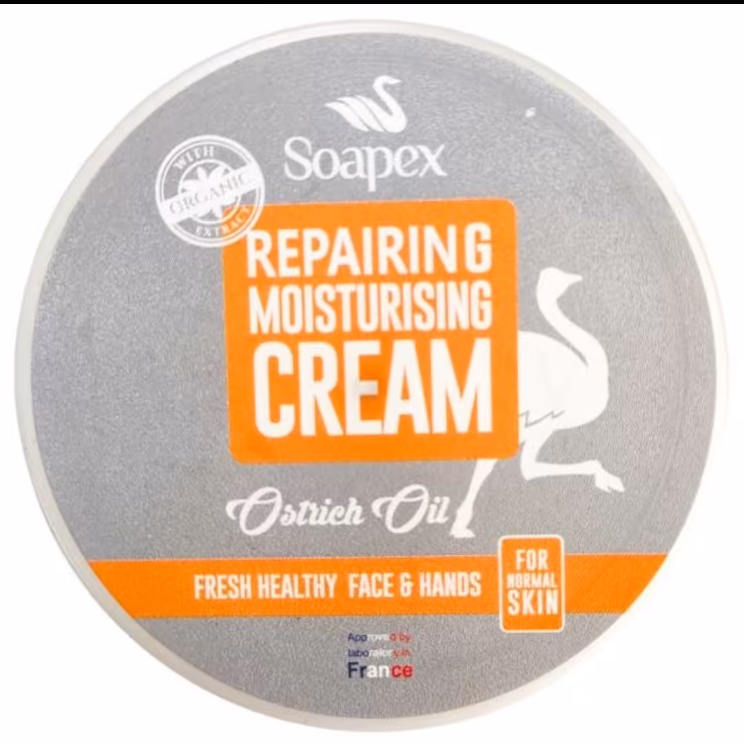 کرم مرطوب‌کننده و آبرسان دست و صورت روغن شترمرغ سوپکس (220 گرم)