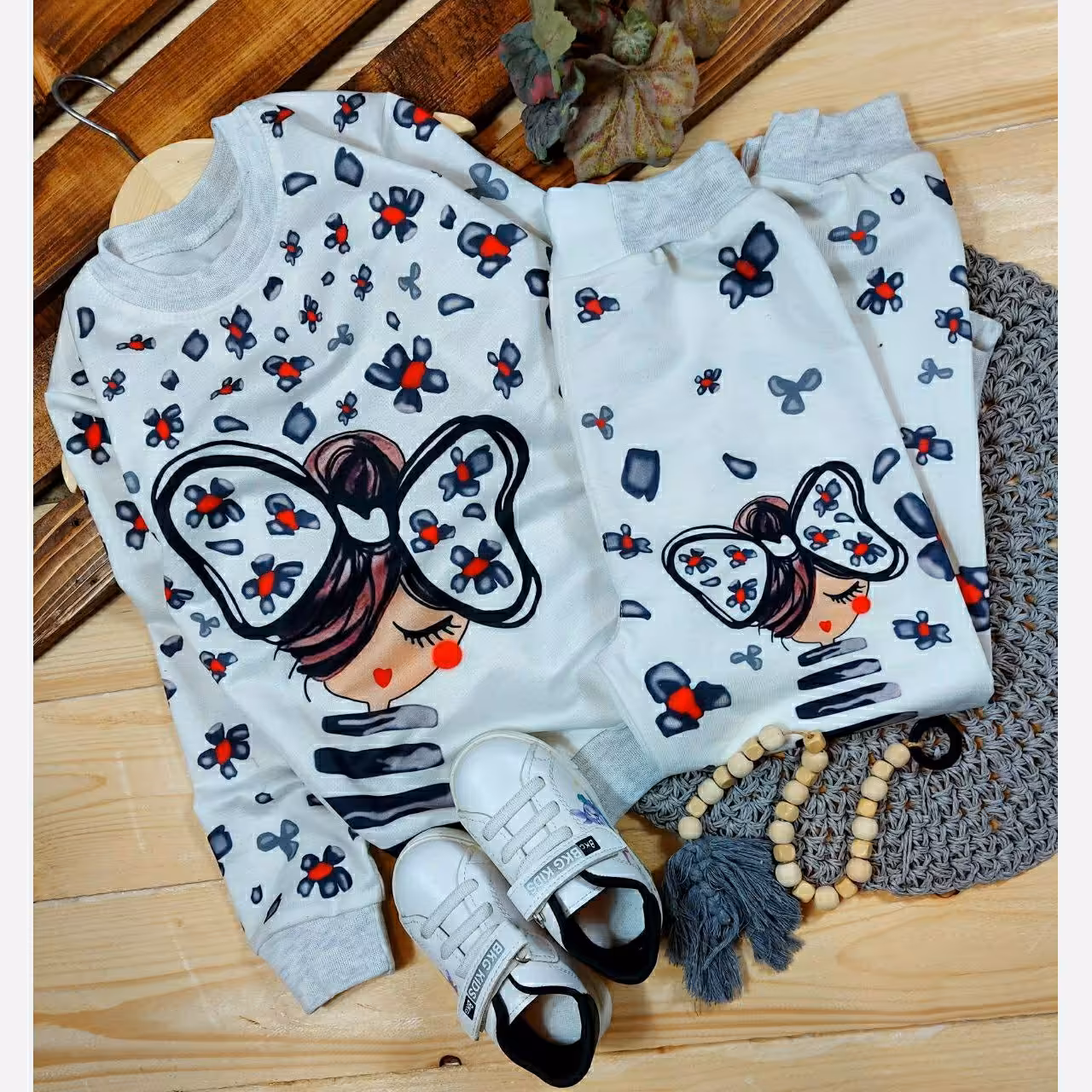بلوز و شلوار دخترانه از سایز 45 تا 55
