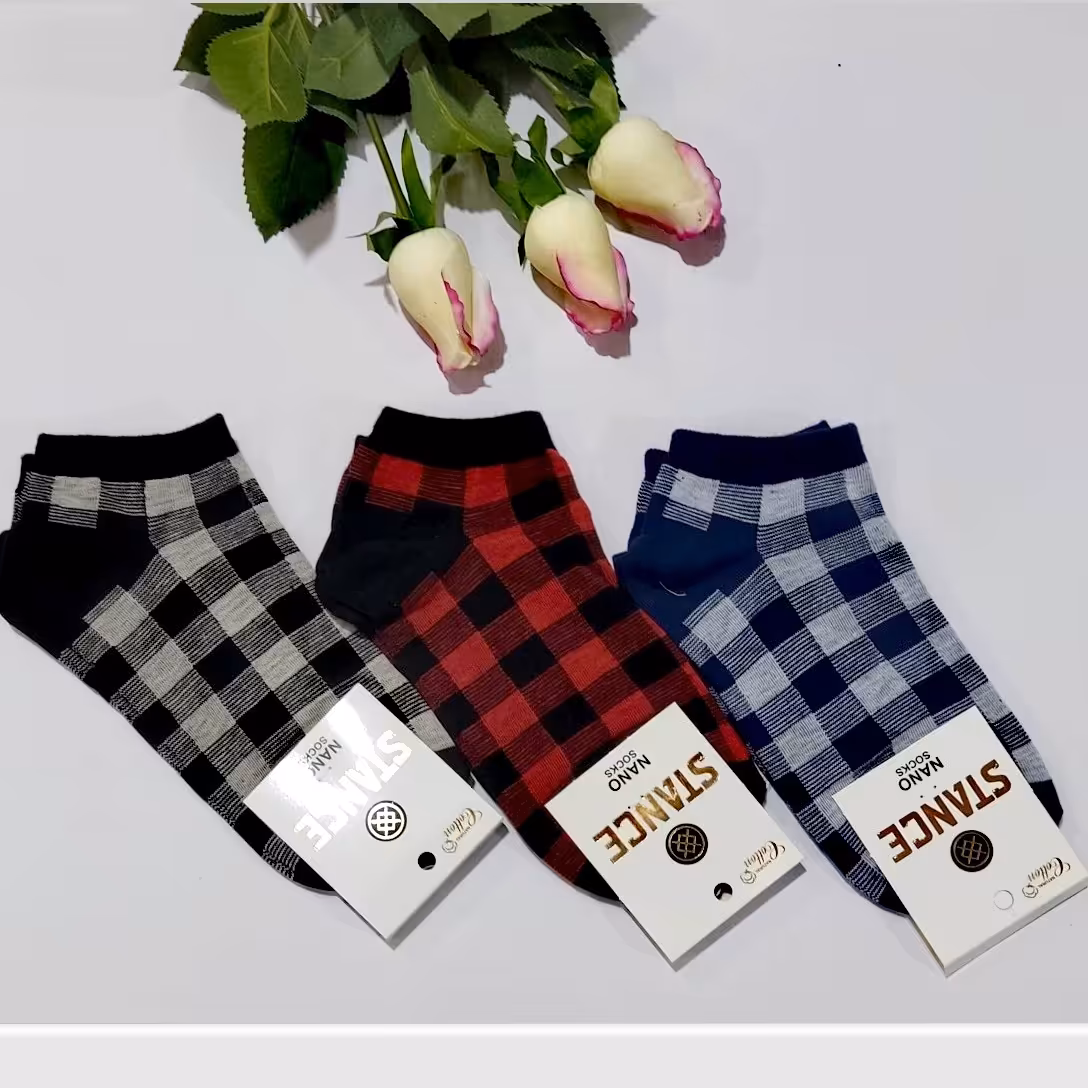 جوراب مچی نانو درسه رنگ جذاب سورمه ای قرمز ومشکی وزن200گرم