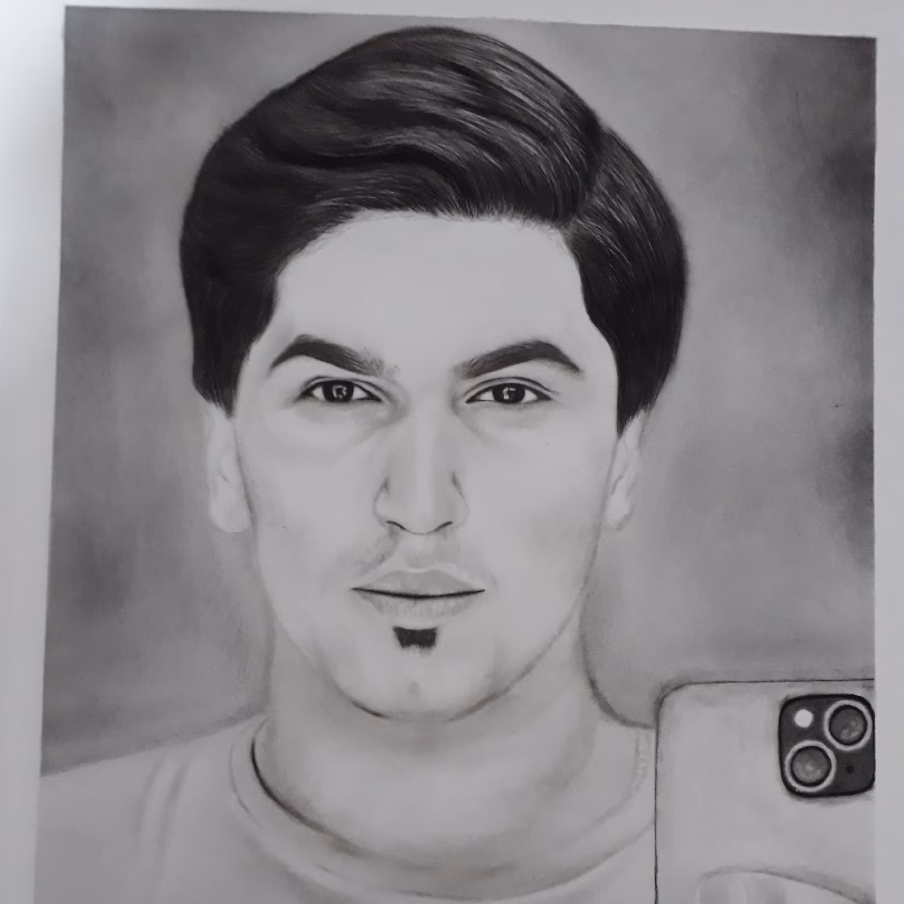 نقاشی سیاه قلم سایز A4 هایپر رئال