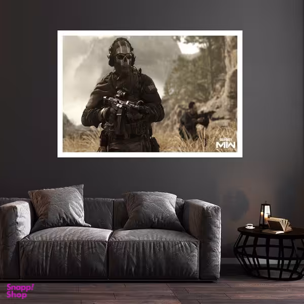 تابلو بکلیت طرح بازی Call of Duty مدل قاب شاسی W-s8762