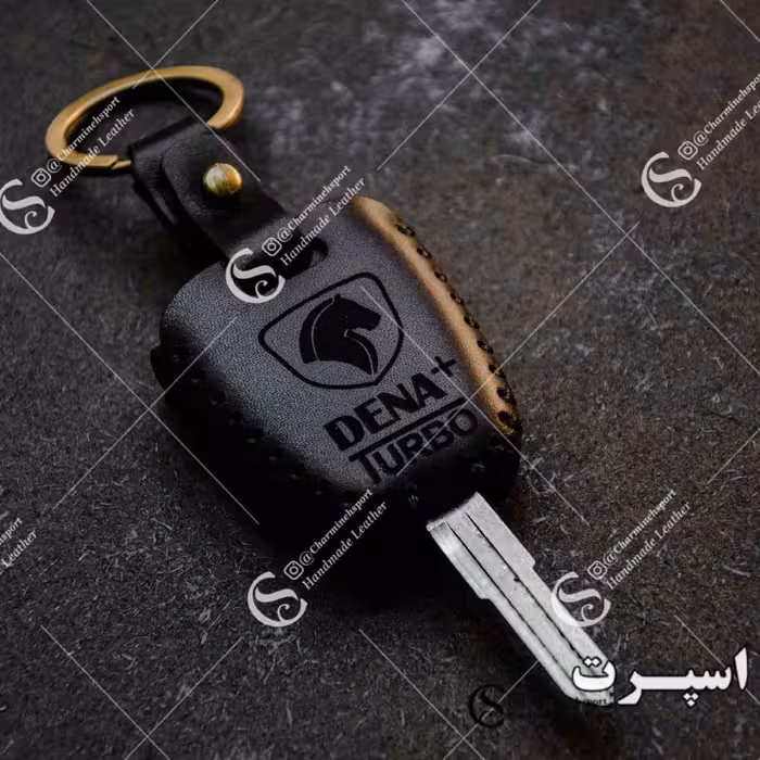 جاسوییچی چرم طبیعی گاوی مشکی مناسب دنا پلاس توربو