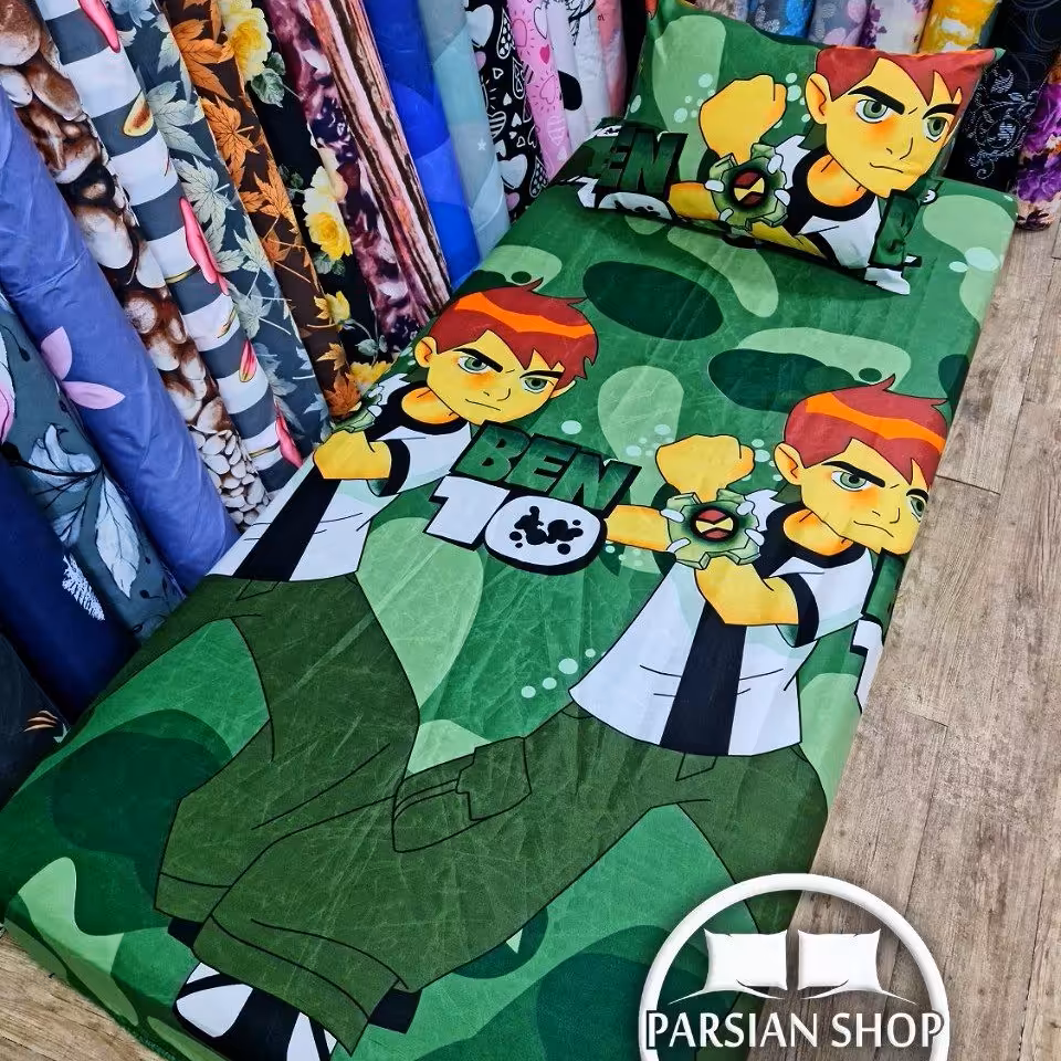 نیم ست ملحفه کشدار خوشخواب  تکنفره عروسکی طرح با من روتختی کودک و نوجوان