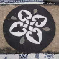 نمد دایره طرحدار شسته