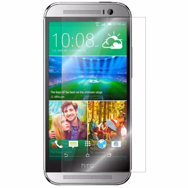 محافظ صفحه نمایش شیشه ای 9H یونیفا مدل permium تمپرد مناسب برای HTC One M8 | فروشگاه اینترنتی تاتا کالا