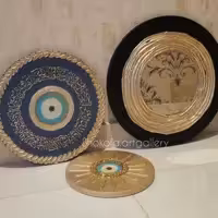 آینه ،چشم نظر و آن یکاد ،ابعاد 50 و 40 و30 اجرا شده روی بوم