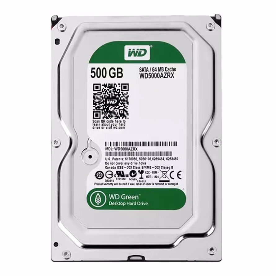 هارد اینترنال 3.5 اینچ وسترن دیجیتال Green 500GB ریفربیشد