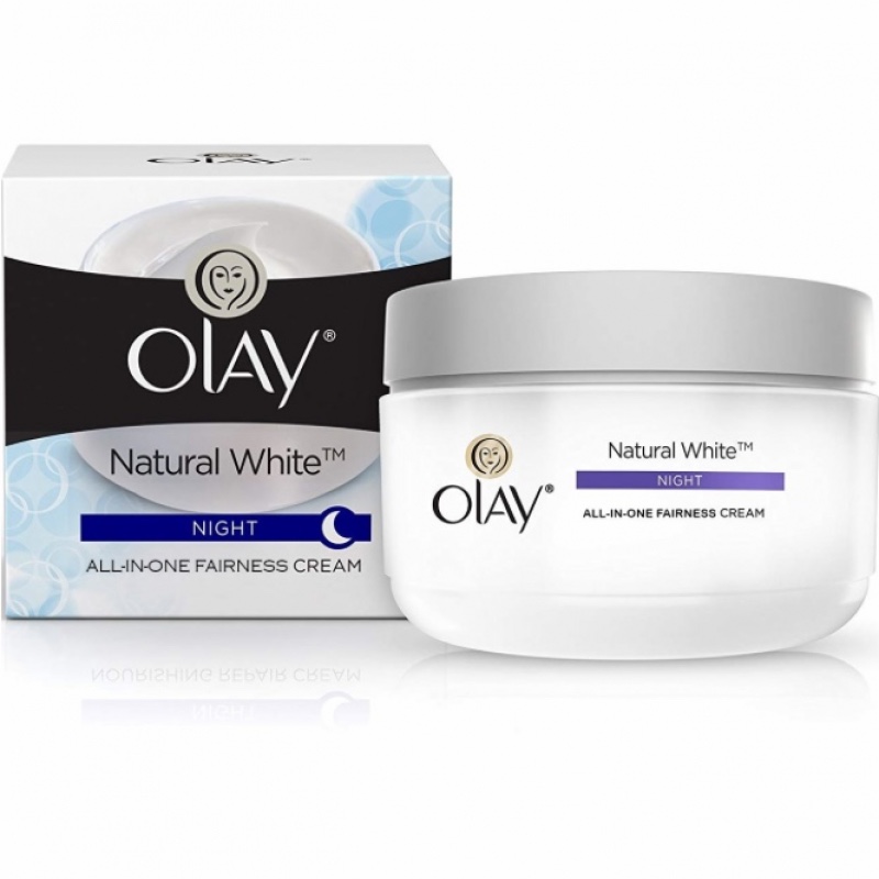 کرم روشن کننده شب اولی Olay Natural White حجم 50 میلی لیتر