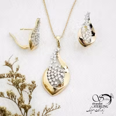 نیمست ژوپینگ جواهری نگین دار کد 14001