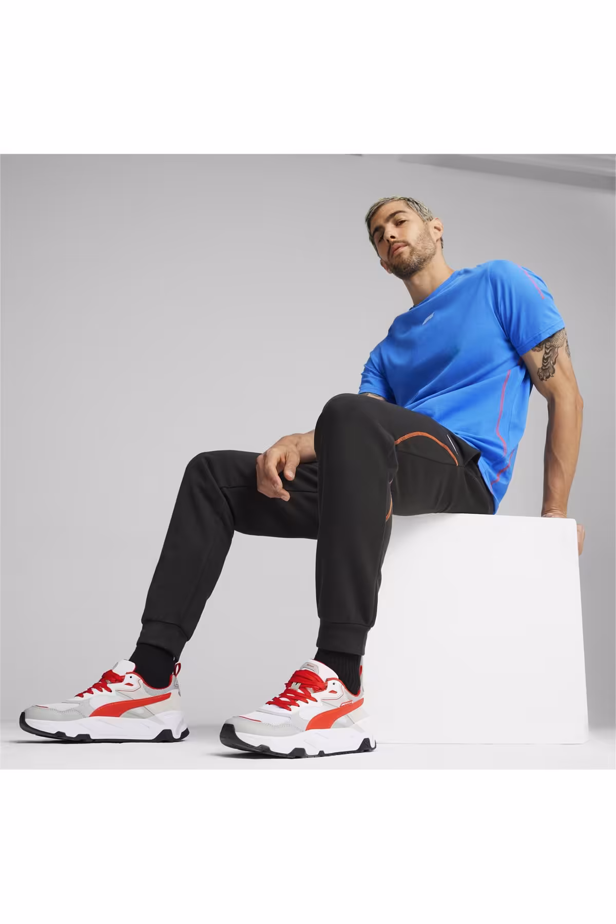 اسنیکر سفید زنانه کتونی 30828202 F1 TRINITY کفش سبک زندگی Puma