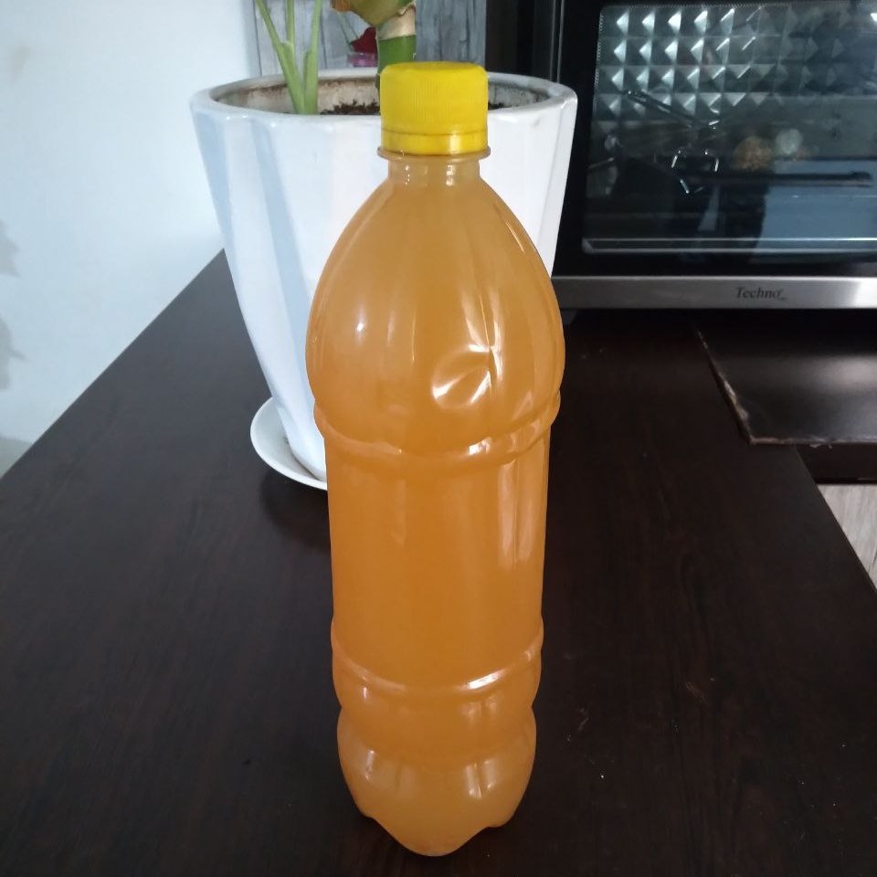 سرکه سیب طبیعی 1لیتری محصول باغ همدان