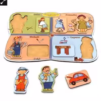 پازل چوبی طرح مشاغل 2