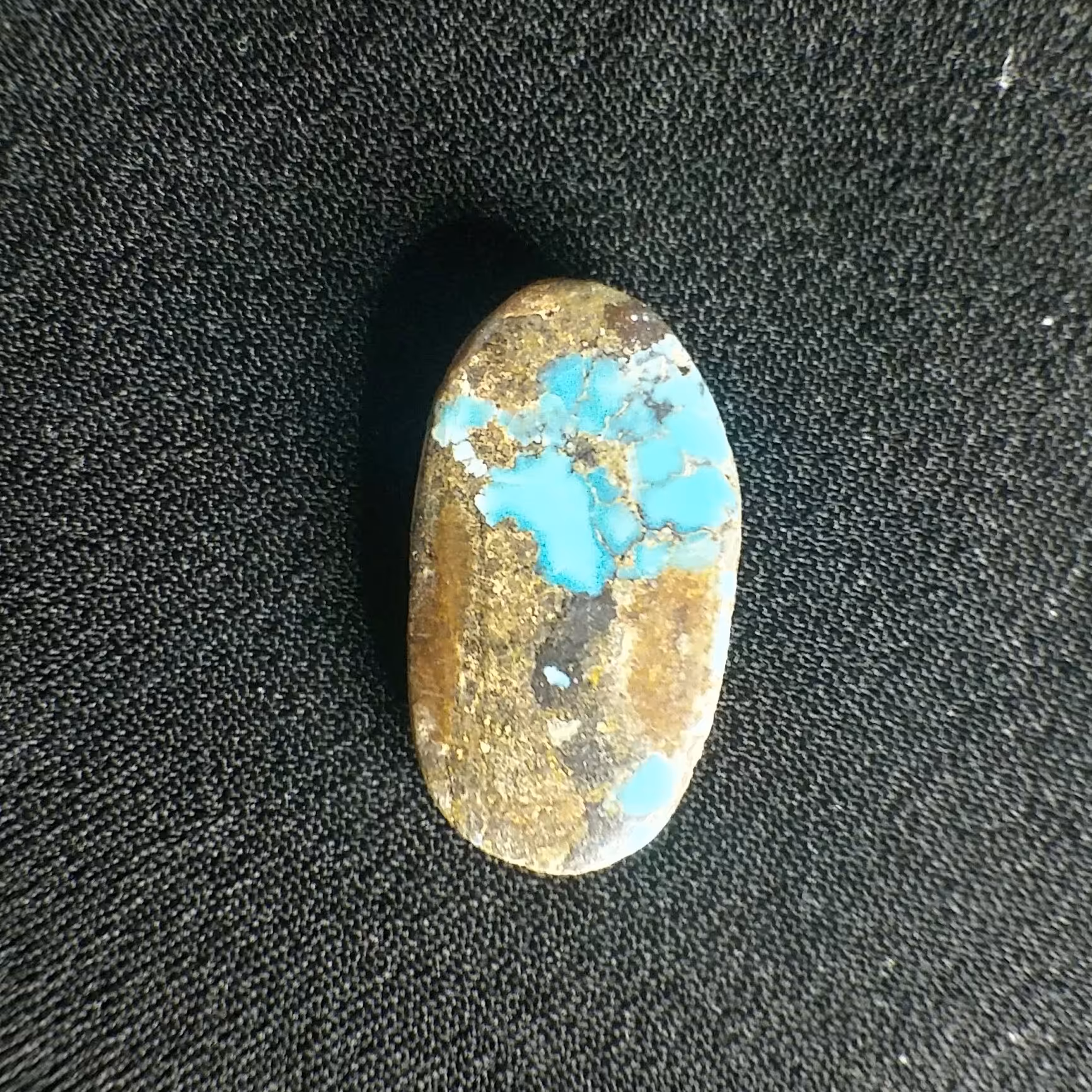 نگین فیروزه طبیعی و بدون بهسازی بسیار خوش رنگ