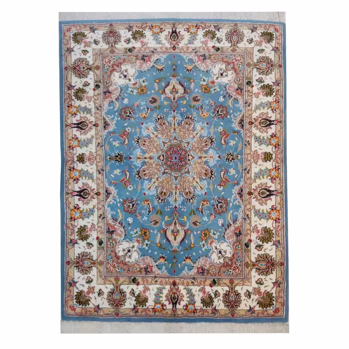 قالیچه دستباف طرح شجاعی تبریز بافت کاشمر 50107