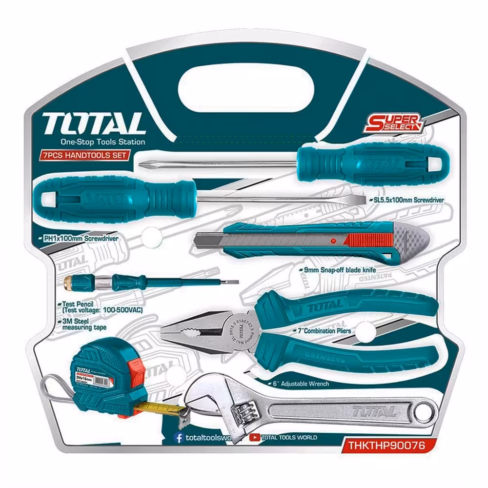 ست ابزار خانگی توتال مدل total  thkthp90076.     کیفیت عالی اصل