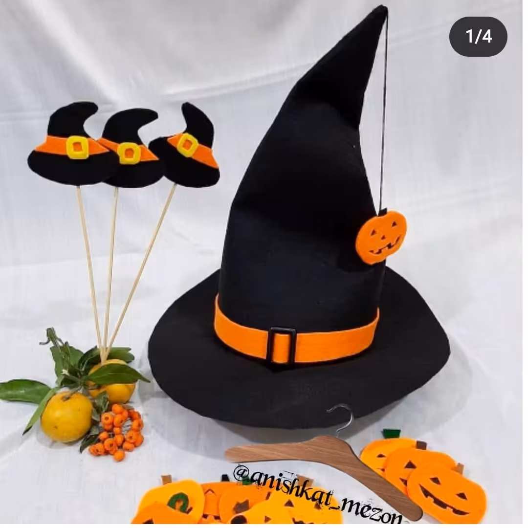 کلاه هالووین جذاب مناسب تم تولد و مجالس خاص